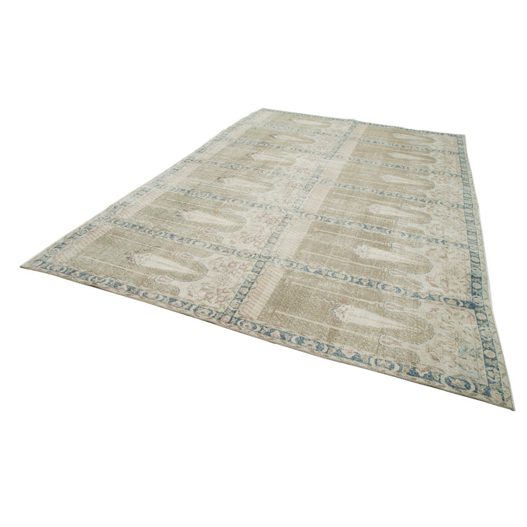 Blue Elephant Beige/Brown/Grey HandKnotted Rug Wayfair.co.uk